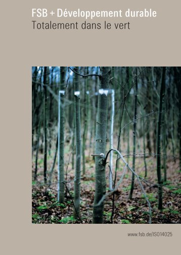 FSB + Développement durable