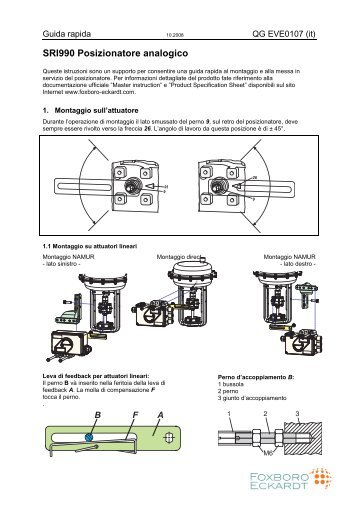 SRI990 Posizionatore analogico - Invensys