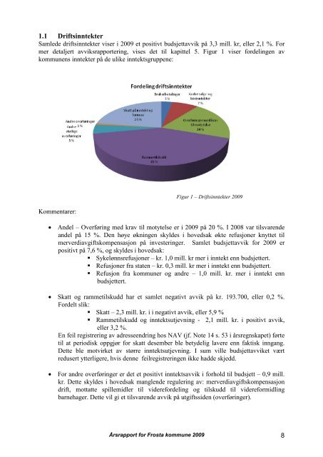 Årsrapport 2009 - Frosta kommune - Domene