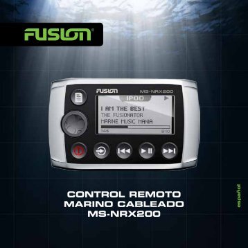 CONTROL REMOTO MARINO CABLEADO MS-NRX200 - Fusion