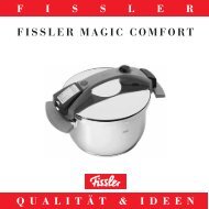 FISSLE F I S S L E R R Q U A L I T Ä T ... - Fissler GmbH