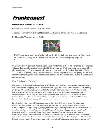 Frankenpost-08.10.200 - Frankenwaldverein
