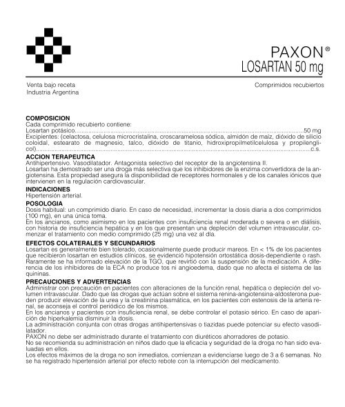 PAXON PROSPECTO 2/06 - Gador SA