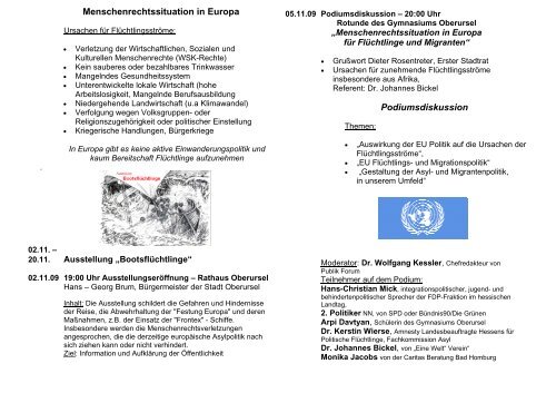 NEIN zu Gewalt? Menschenrechtssituation - Frauenhaus Oberursel