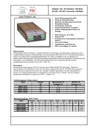 Datenblatt SMPS 150 / 180 Watt