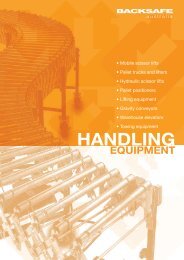 Backsafe Australia - HANDLING EQUIPMENT