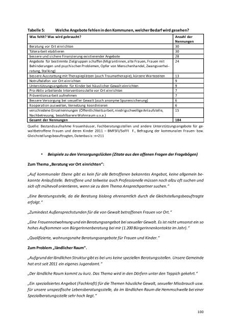 Bericht - Bundesministerium für Familie, Senioren, Frauen und Jugend