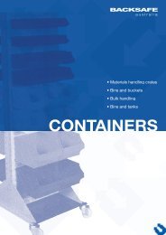 Backsafe Australia - STORAGE CONTAINERS