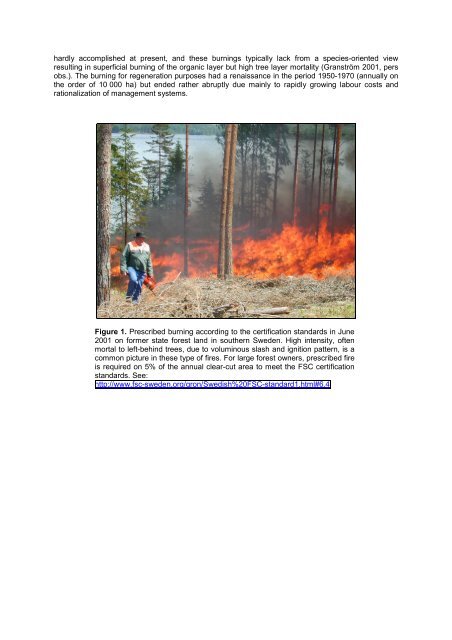 Fire in Sweden ? History, Research, Prescribed Burning and Forest ...