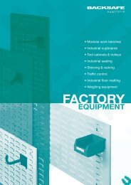 Backsafe Australia - FACTORY EQUIPMENT