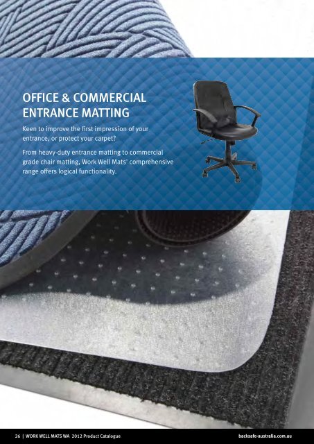 Backsafe Australia - Work Well Mats WA Catalogue