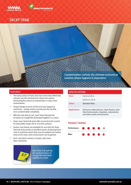 Backsafe Australia - Work Well Mats WA Catalogue