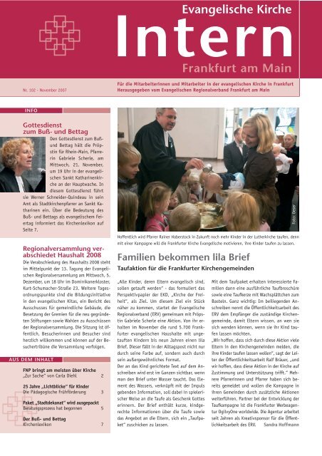 Ausgabe Nr. 102 - November 2007 - Evangelische Kirche Frankfurt ...