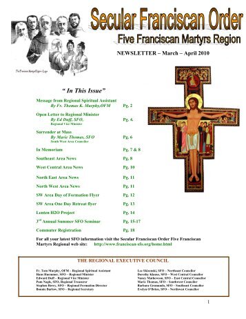 Apr. 2010 - Five Franciscan Martyrs Region