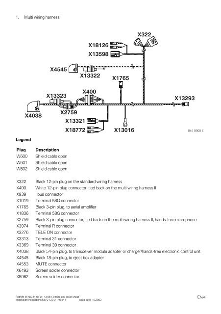 Circuit diagrams for multi wiring harness II E46/All 5878