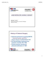History of Cataract Surgery - FreeVis
