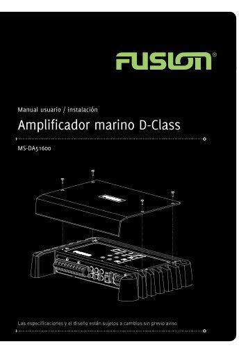 Amplificador marino D-Class - Fusion