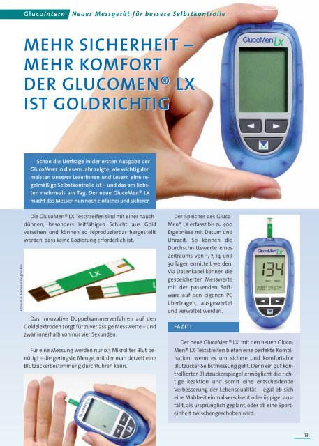 MEHR KOMFORT DER GLUCOMEN® LX IST ... - Berlin-Chemie AG