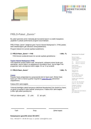 FRİLO-Paket „Zemin“