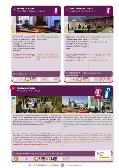 Sites & Attractions touristiques - Fédération du Tourisme de la ...