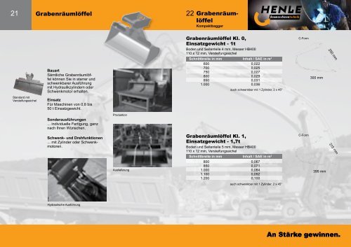 An Stärke gewinnen. www.henle-baumaschinentechnik.de