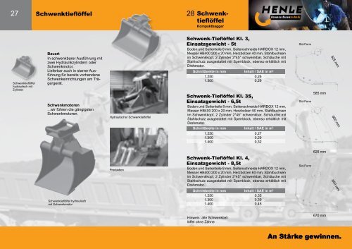An Stärke gewinnen. www.henle-baumaschinentechnik.de