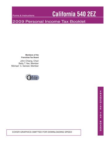 2002 california form 540 2ez tax booklet california franchise form 540 2ez