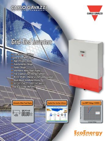 Grid-Tied Inverters - Carlo Gavazzi