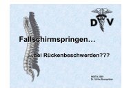 Fallschirmspringen bei Wirbelsäulenproblemen / INSITA 2009