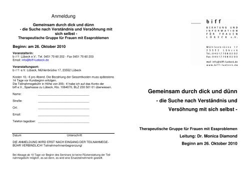 Flyer und Anmeldeformular (PDF-Download)