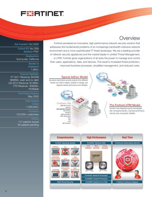 Fortinet Federal Brochure