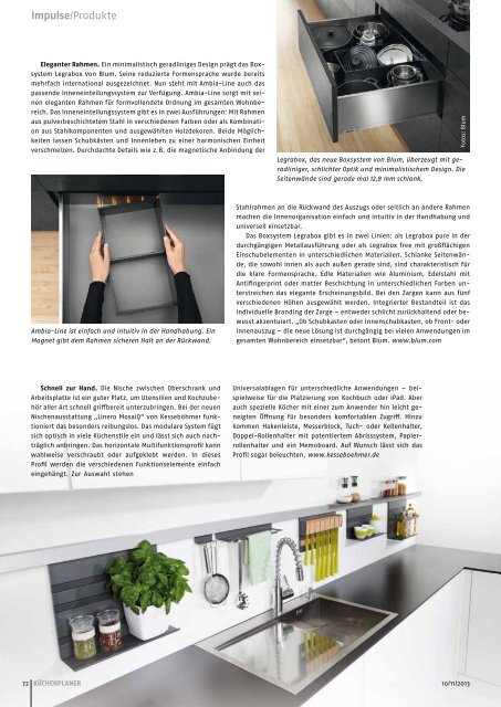 Küchenplaner - Ausgabe 10/11 2013