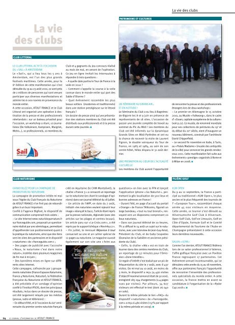 LE JOURNAL D'INFORMATION DE ATOUT FRANCE n