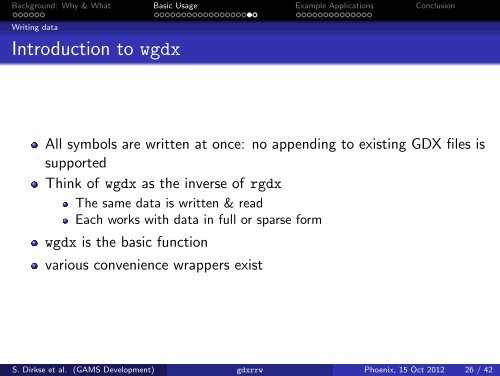 gdxrrw: Exchanging Data Between GAMS and R