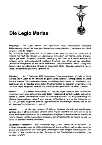 Die Legio Mariae