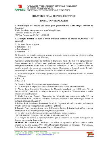 Relatorio cientifico
