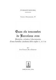 Quan els vescomtes de Barcelona eren - Fundació Noguera