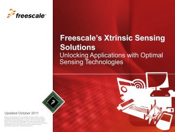 Capacitive Touch Sensors - Freescale Semiconductor