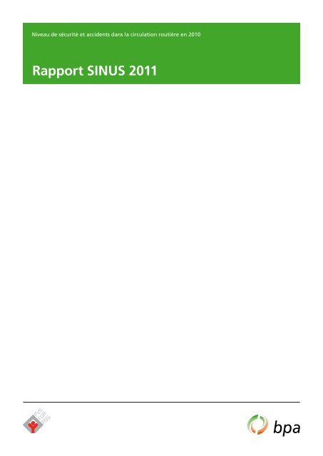 Rapport SINUS 2011 - BfU