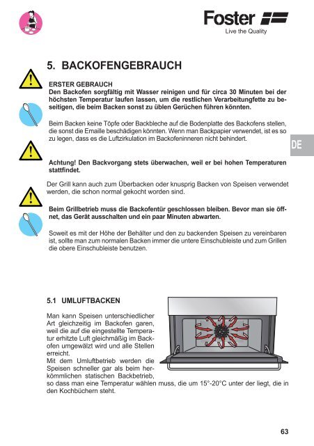 Gebrauchsanweisung - Foster