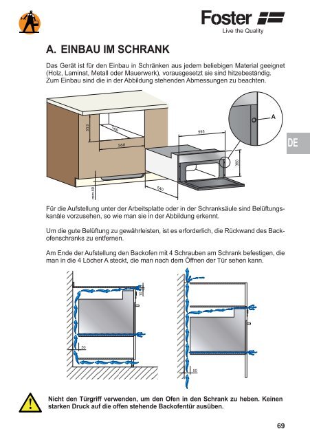 Gebrauchsanweisung - Foster