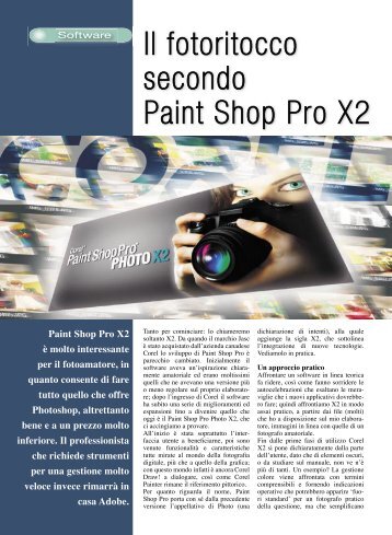 Il fotoritocco secondo Paint Shop Pro X2 - Fotografia.it