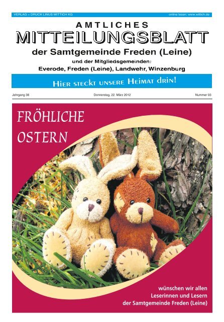 F röhliche Ost er n - Samtgemeinde Freden