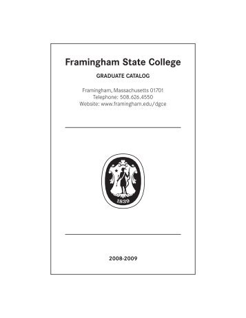 2008-2009 - Framingham State University