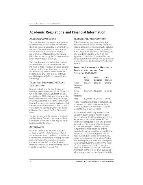 2008-2009 - Framingham State University