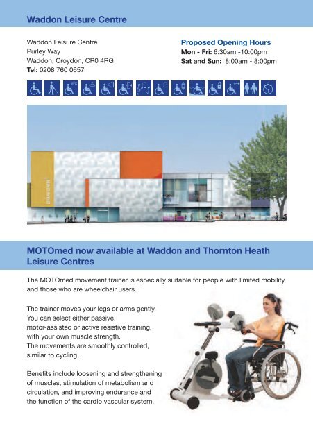 Croydon Leisure Accessibility Guide - Fusion Lifestyle