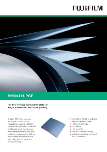 Brillia LH-PCE (PDF:80KB) - Fujifilm