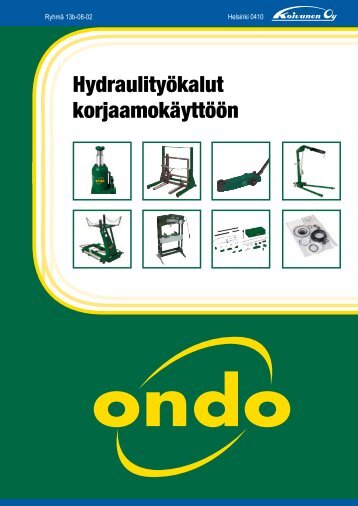Hydraulityökalut korjaamokäyttöön - Koivunen Oy