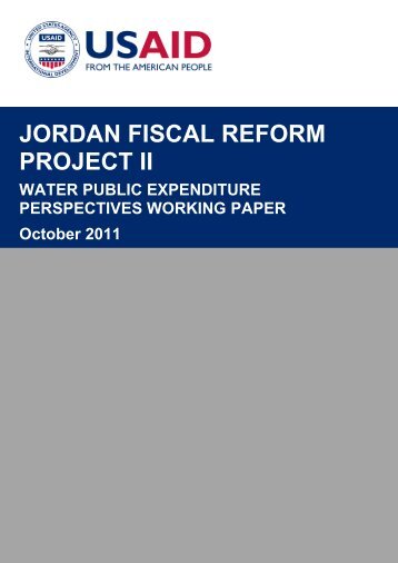 Water Public Expenditure Perspectives Working Paper - Frp2.org