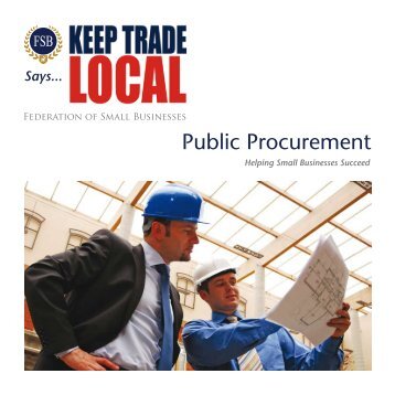 Public Procurement - Federation of Small Businesses